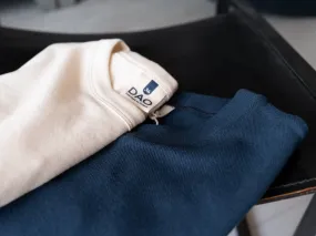 T-shirt Romain piqué bleu col rond manches courtes